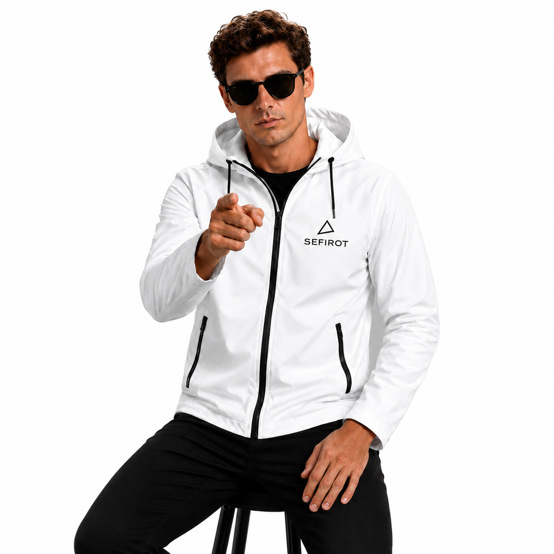 Chaqueta Impermeable Sefirot para Hombre con Capota – Ligera y Cortaviento