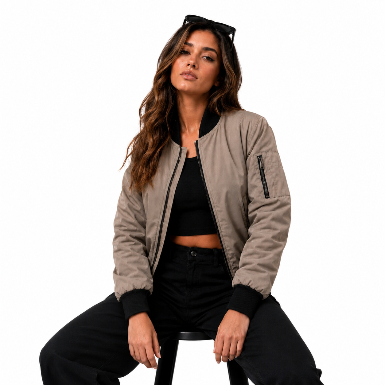 Chaqueta Bomber Sefirot para Mujer - Ligera, térmica y resistente al agua