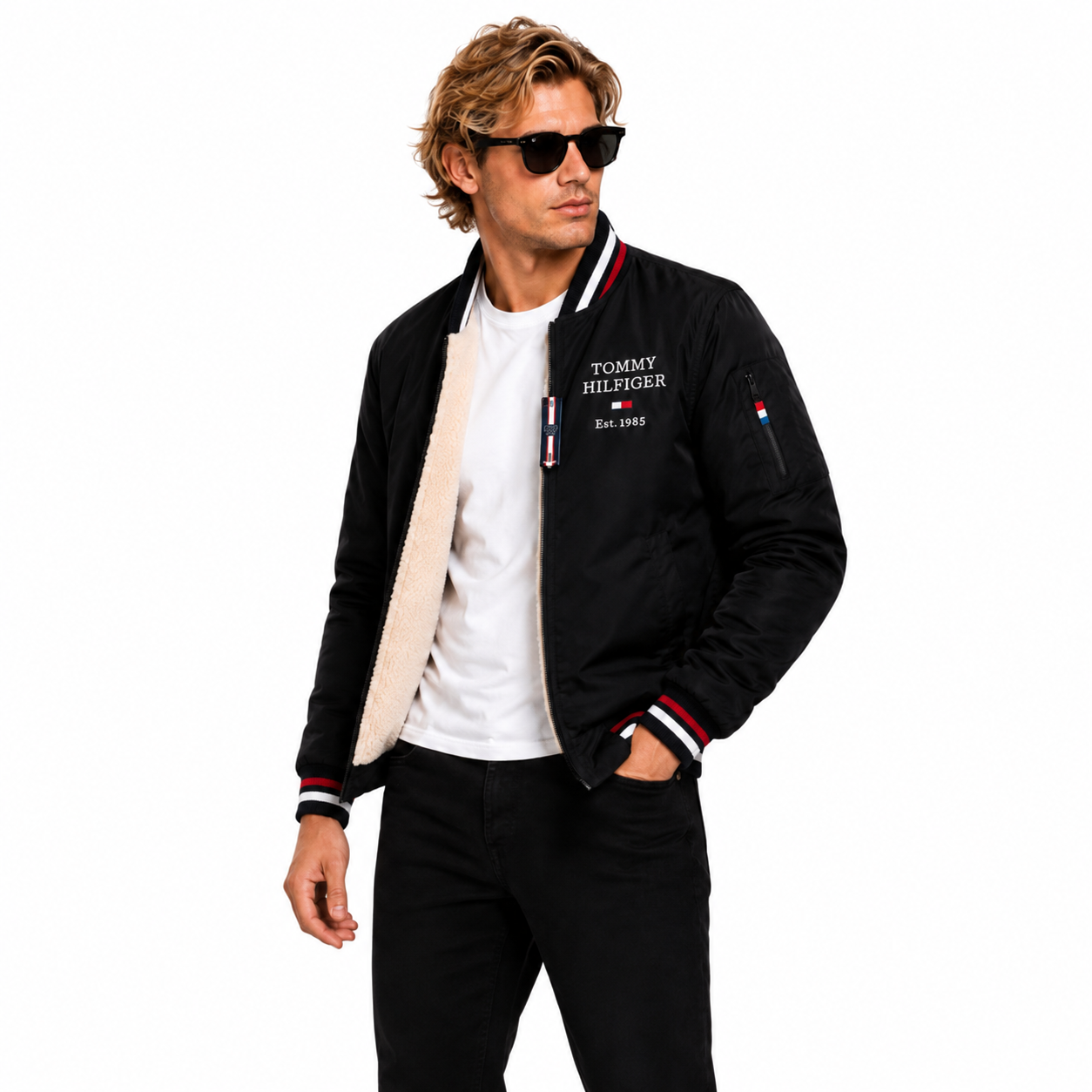 Chaqueta Bomber Tommy Hilfiger para Hombre – Estilo clásico y protección térmica