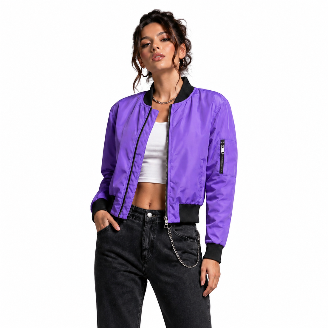 Chaqueta Bomber Sefirot para Mujer - Ligera, térmica y resistente al agua