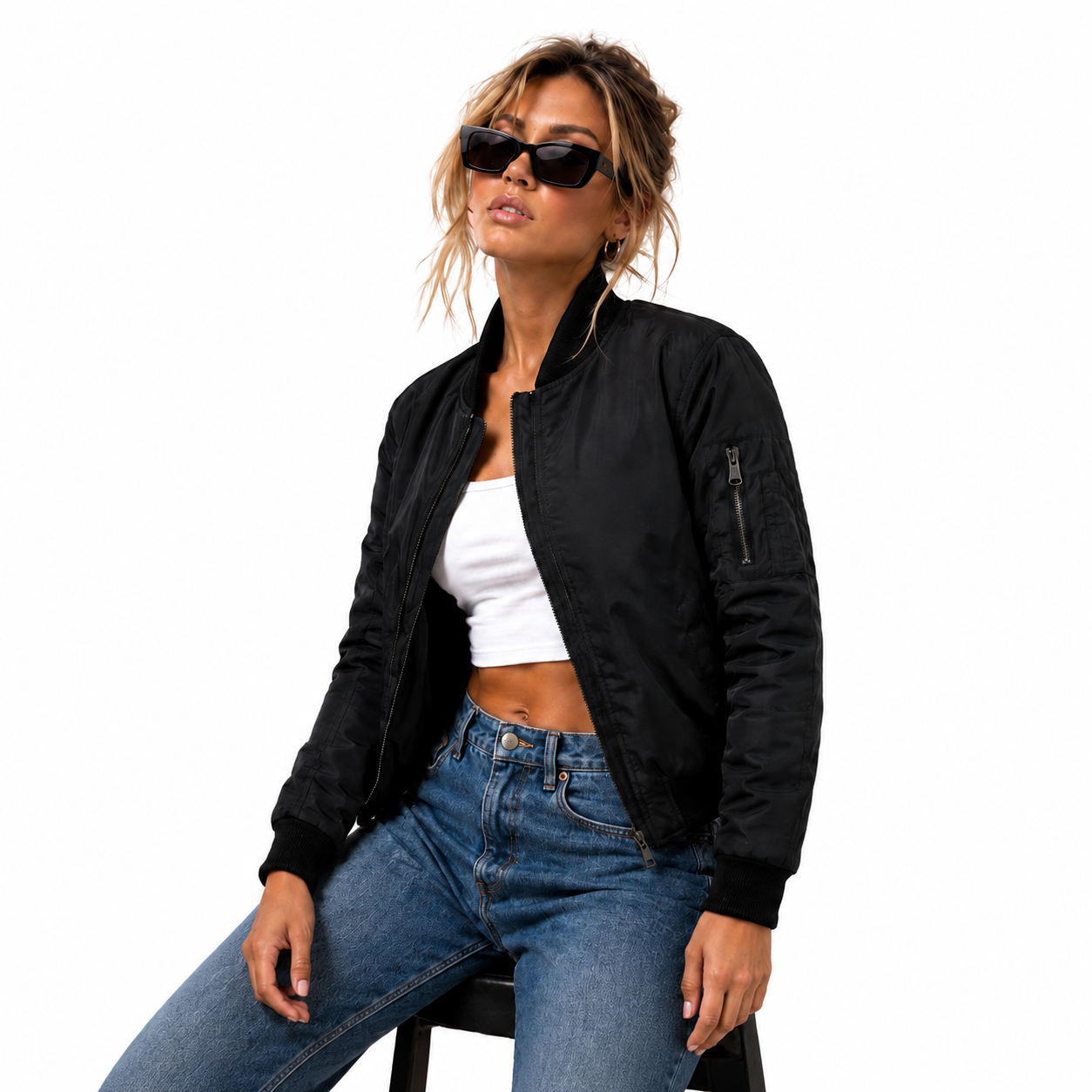 Chaqueta Bomber Sefirot para Mujer - Ligera, térmica y resistente al agua