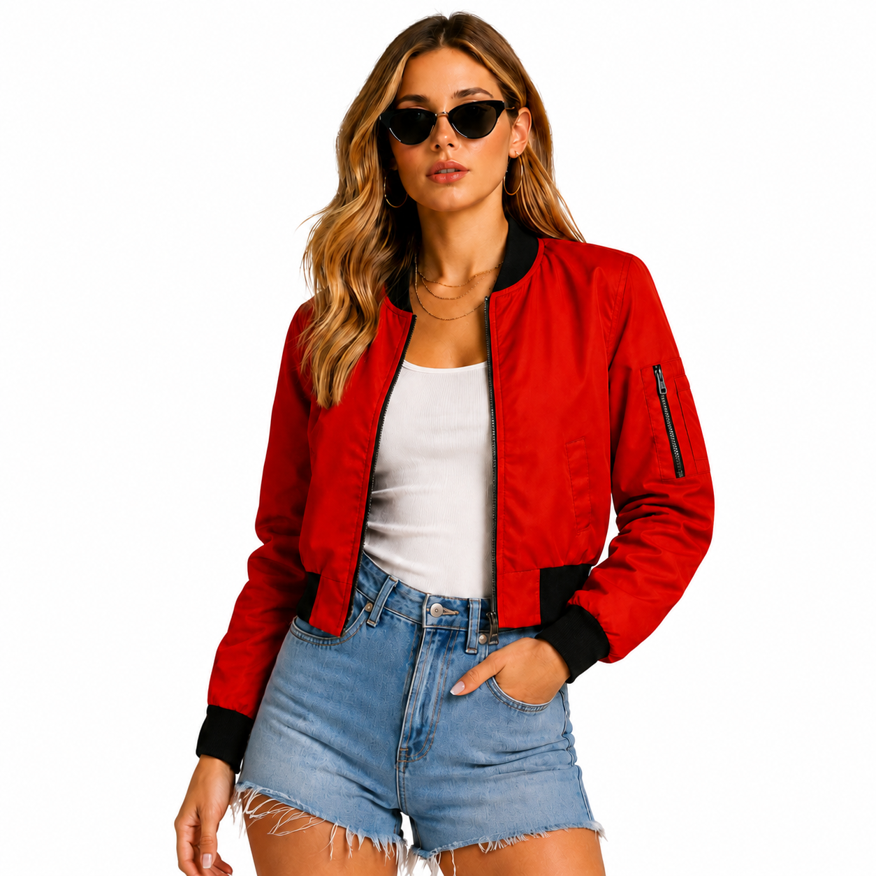 Chaqueta Bomber Sefirot para Mujer - Ligera, térmica y resistente al agua