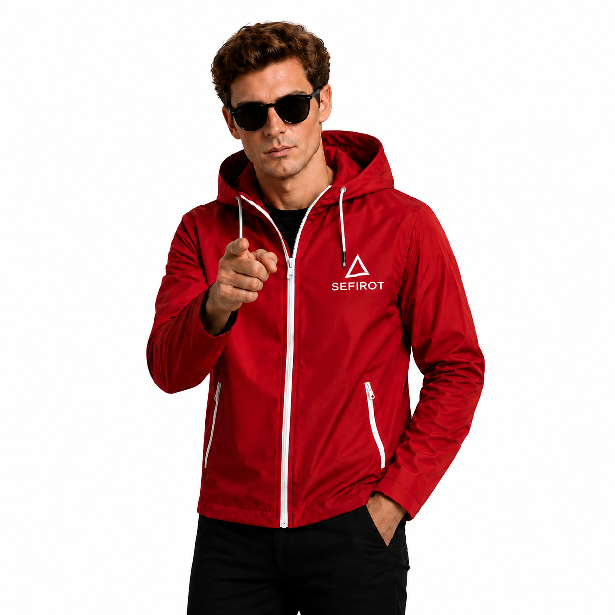 Chaqueta Impermeable Sefirot para Hombre con Capota – Ligera y Cortaviento
