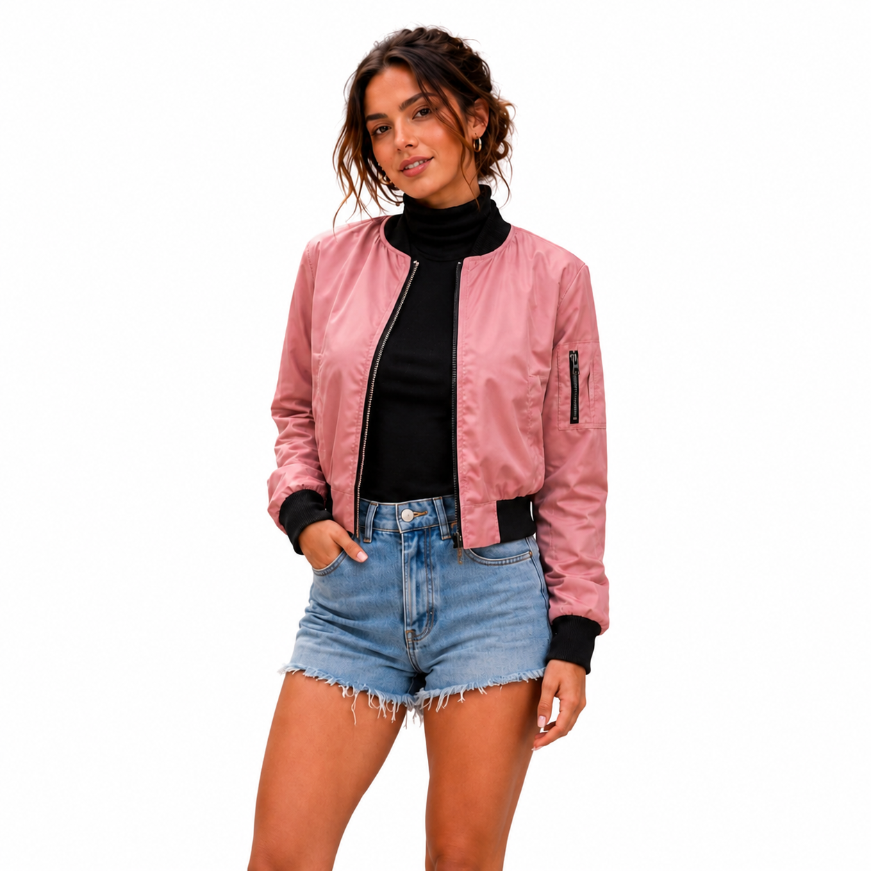 Chaqueta Bomber Sefirot para Mujer - Ligera, térmica y resistente al agua