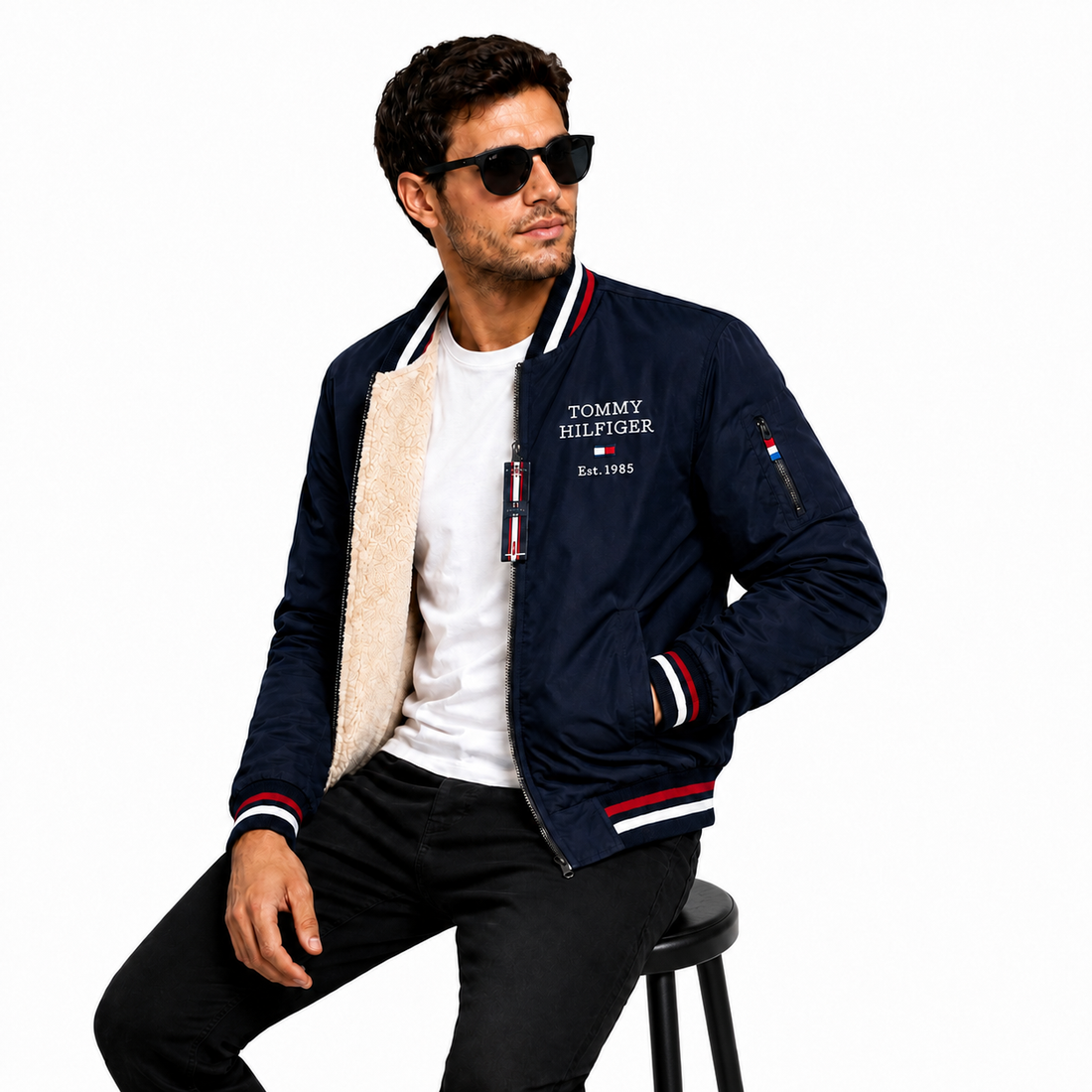 Chaqueta Bomber Tommy Hilfiger para Hombre – Estilo clásico y protección térmica