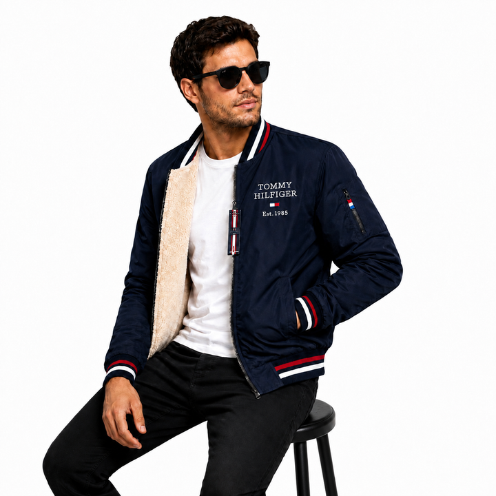 Chaqueta Bomber Tommy Hilfiger para Hombre – Estilo clásico y protección térmica