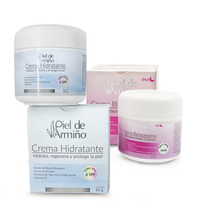 Combo - Crema Hidratante Facial + Crema Blanqueadora Origen | Piel de Armiño