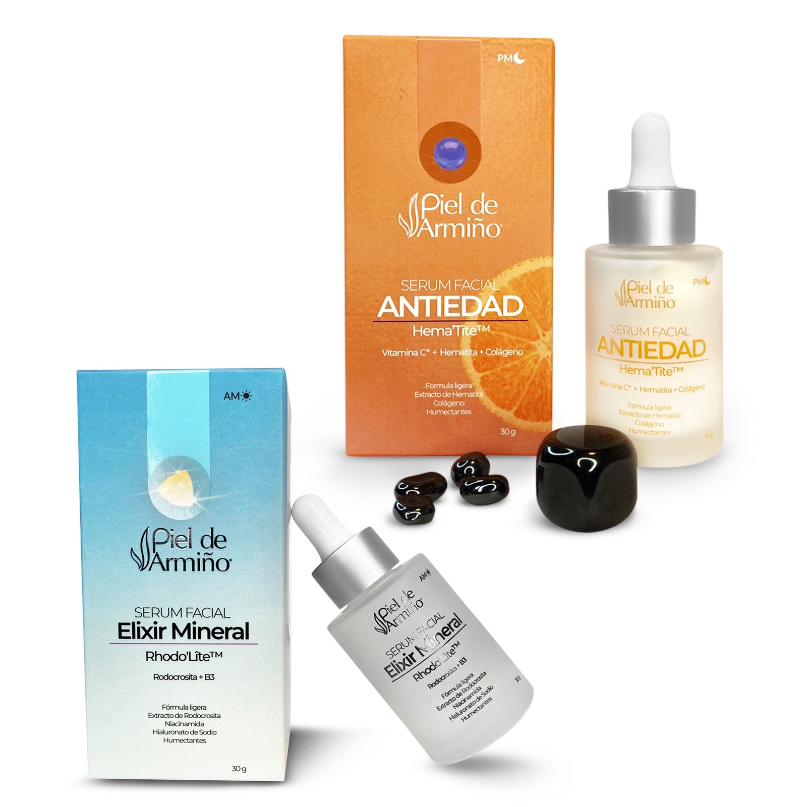 Combo - Serum Facial Elixir Mineral + Serum Facial Anti Edad Origen | Piel de Armiño